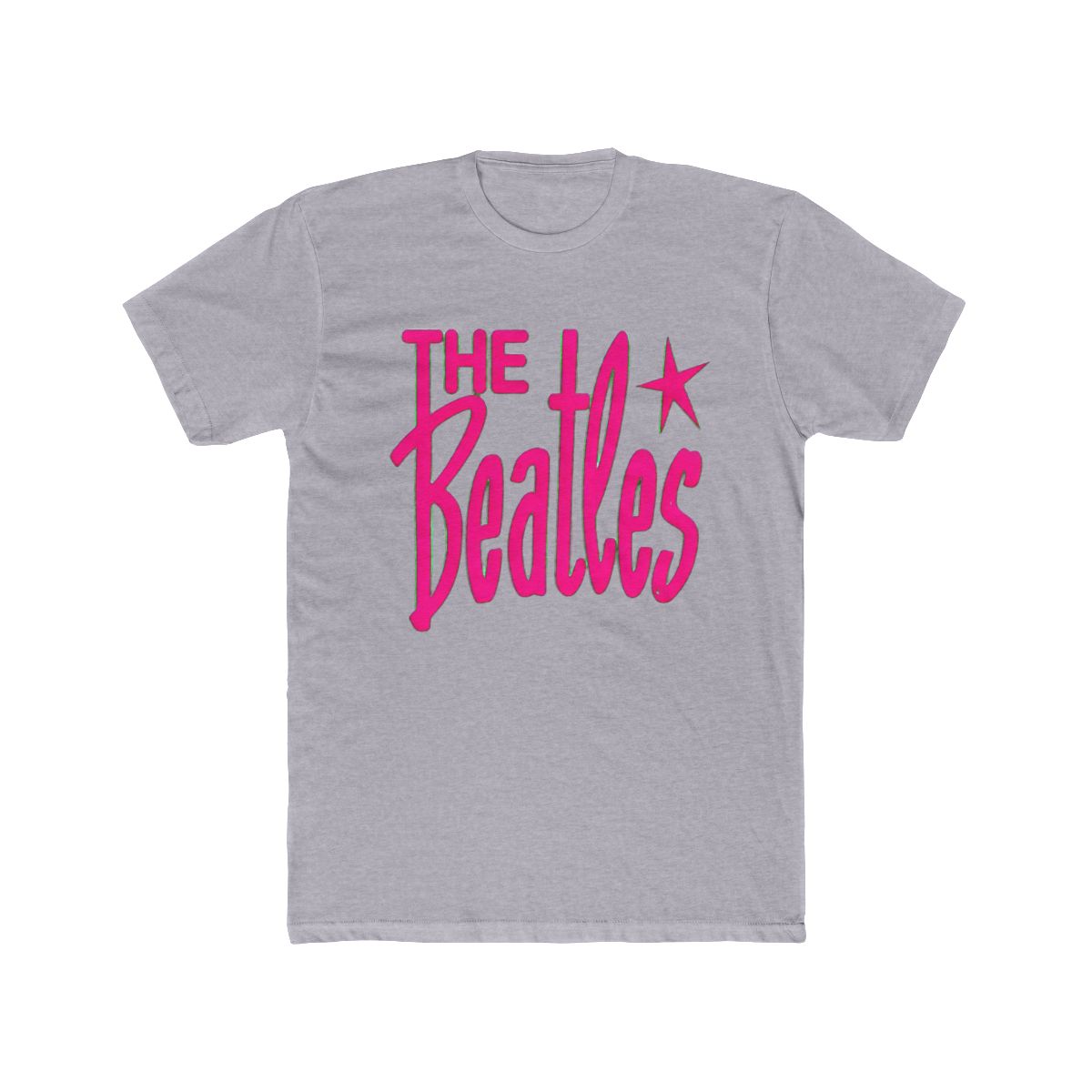 Vintage Beatles Merch The Beatles Retro Logo Neon Pink T Shirt The Beatles Graphic T-Shirts