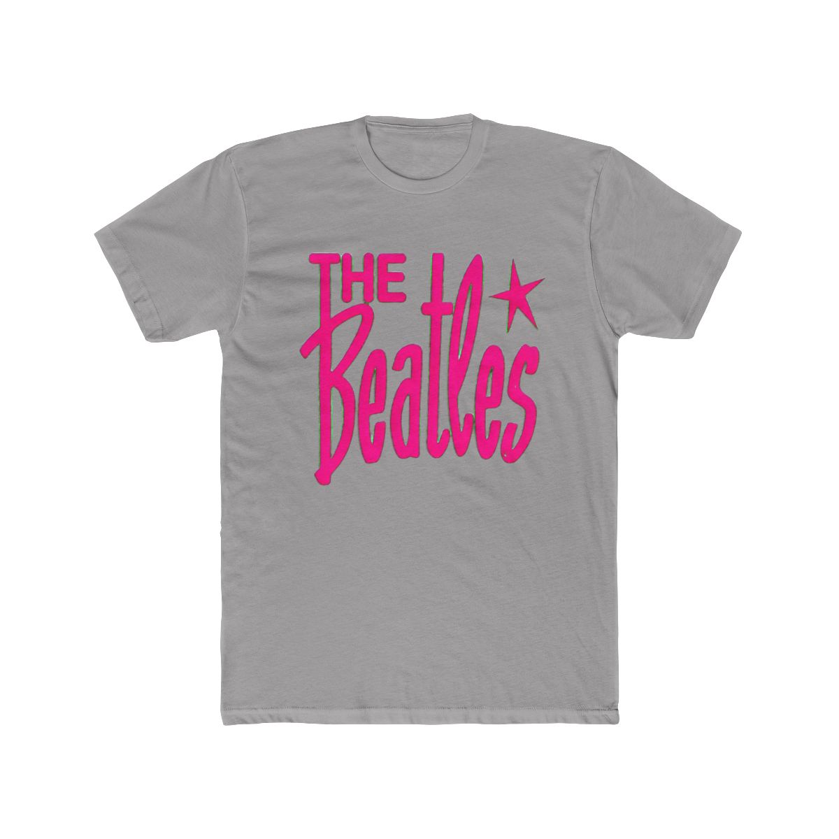 Vintage Beatles Merch The Beatles Retro Logo Neon Pink T Shirt The Beatles Graphic T-Shirts - Official T-Shirts merchandise